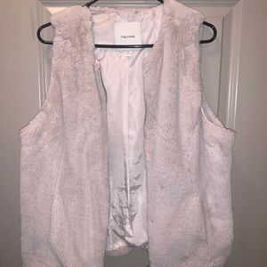 Off White fur vest